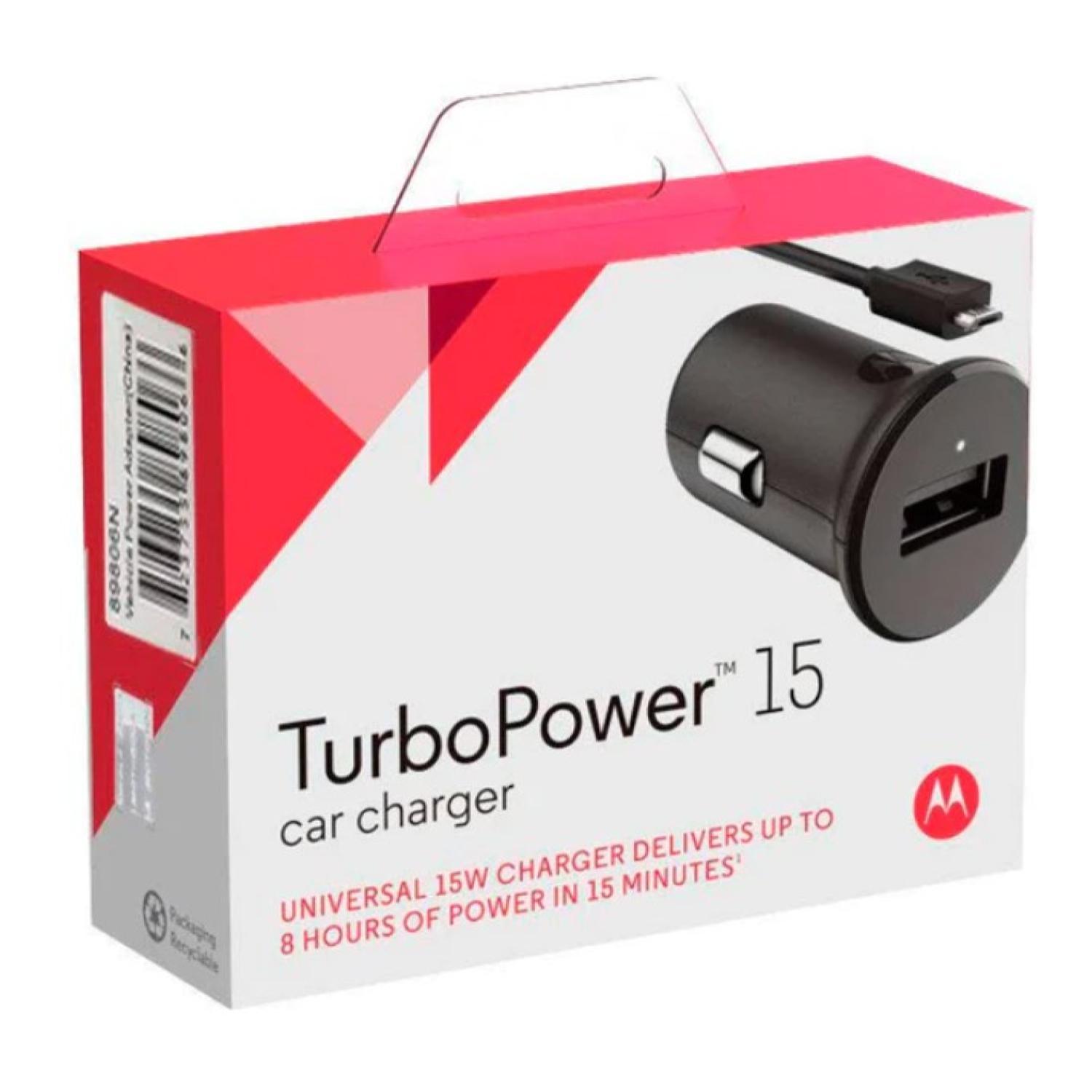 Cargador Para Auto Turbo 15 Watts Motorola/ Click Ahorro