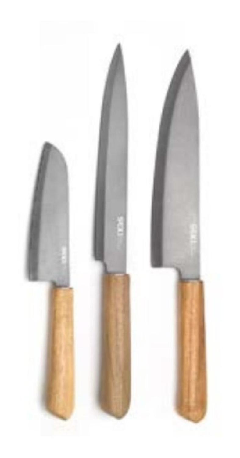 Pack 3 Cuchillo De Acero