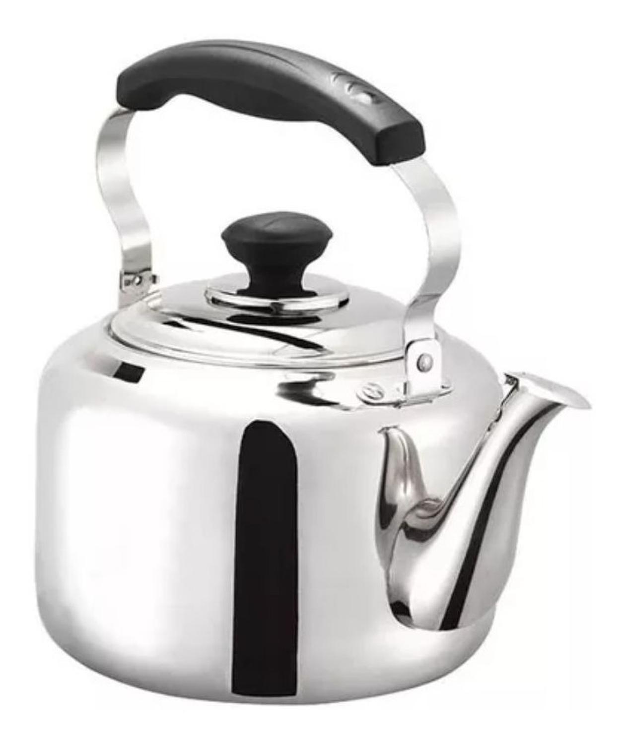 Tetera 3 Lt De Acero Inoxidable Con Fondo Encapsulado